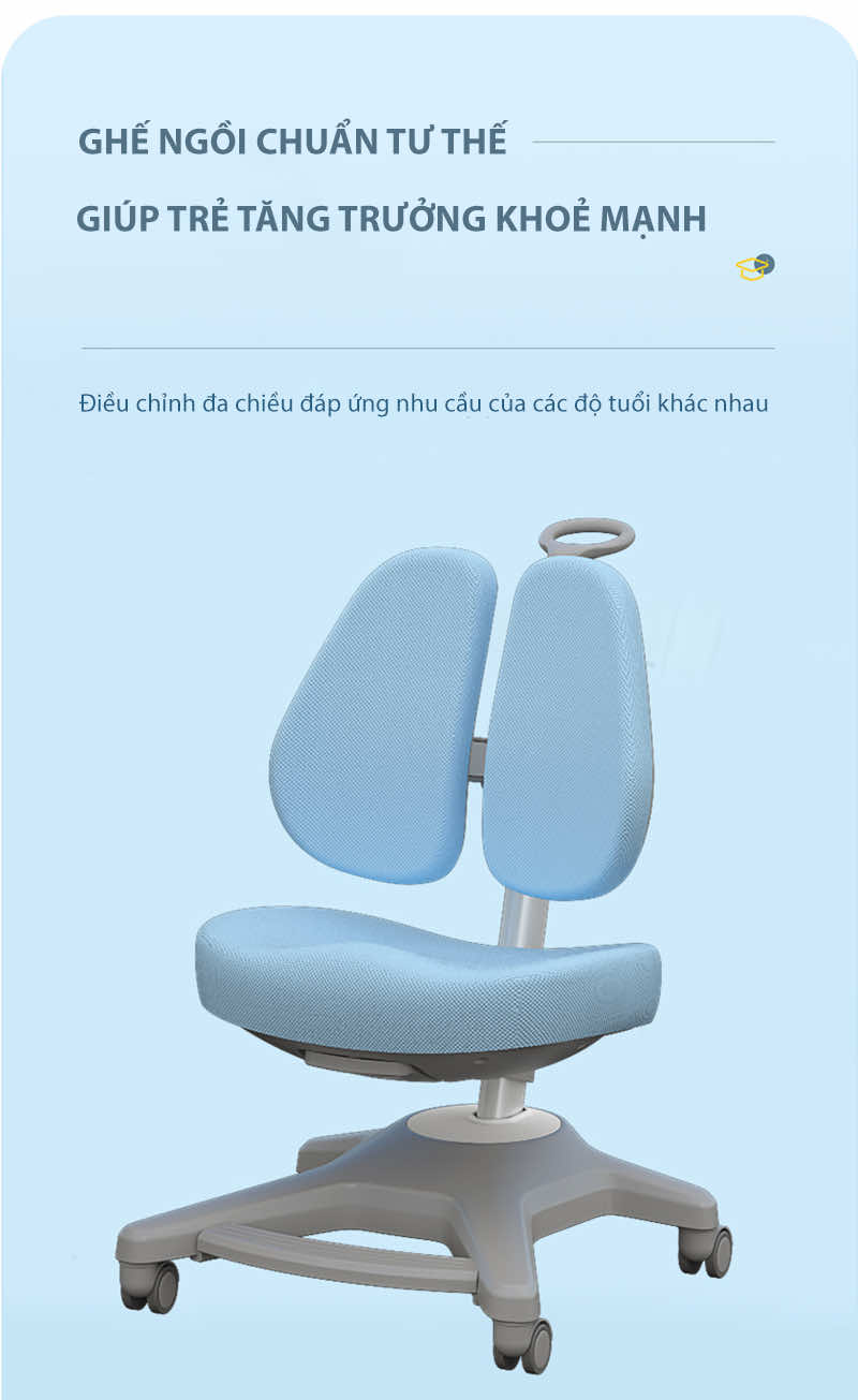 Ghế chống gù lưng cho học sinh DRY-816 12 ghe chong gu dry 816 anh1
