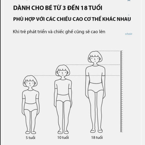 Ghế chống gù cho bé JD-505M 19 ghe chong gu jd505 anh8