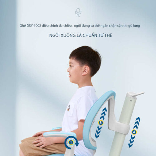 Alternative view of Ghế chống gù công thái học cho trẻ em DSY-1002