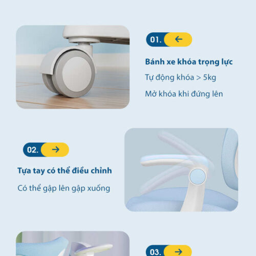 Ghế chống gù công thái học cho trẻ em DSY-1002 18 ghe hoc sinh chong gu dsy 1002 anh 08