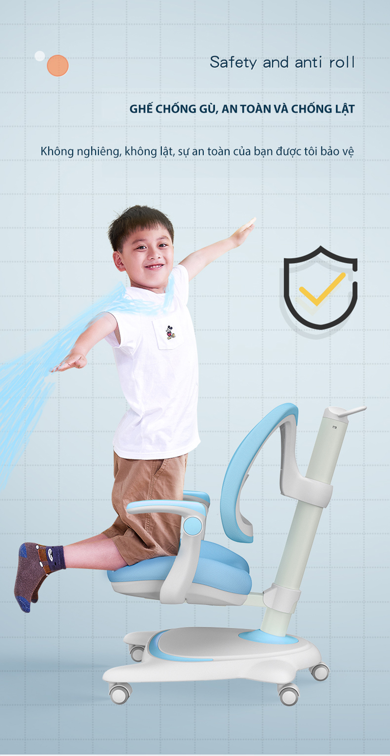 Ghế chống gù công thái học cho trẻ em DSY-1002 32 Ghe Hoc Sinh Chong Gu Dsy 1002 Anh 13