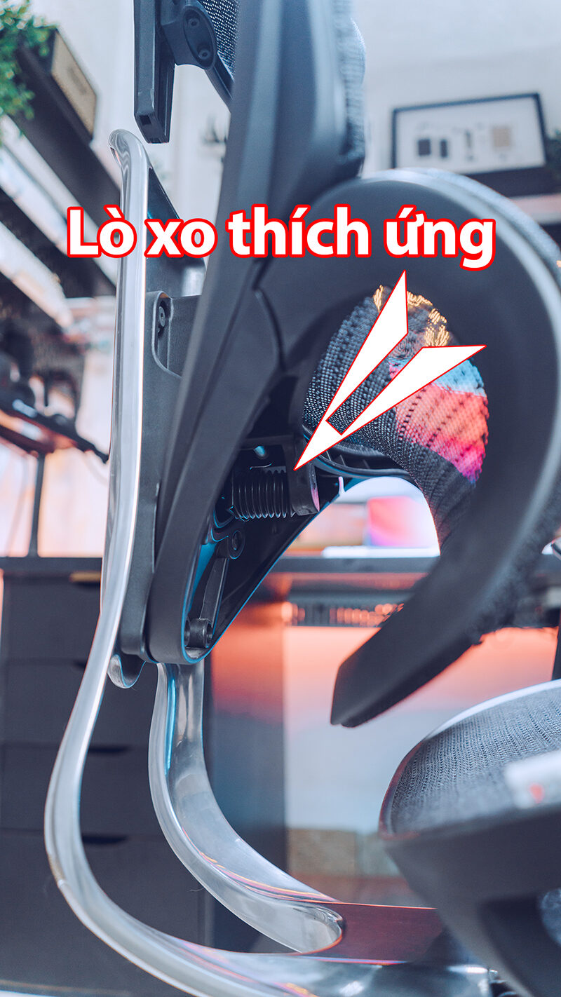 Lò xo thích ứng khi ngồi tựa lưng