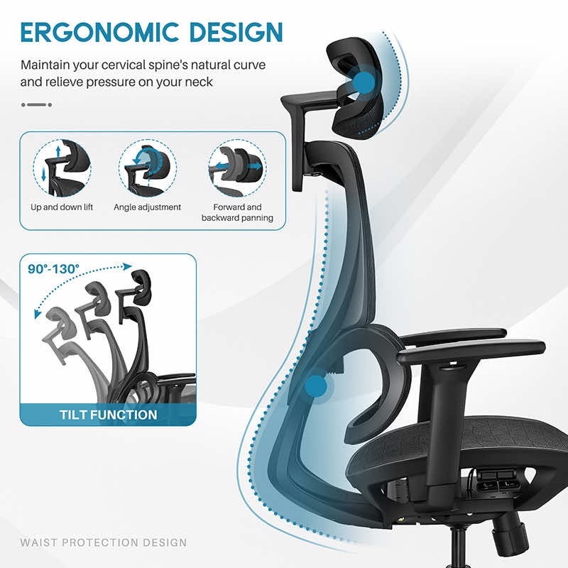 Ghế công thái học B-102 đẹp