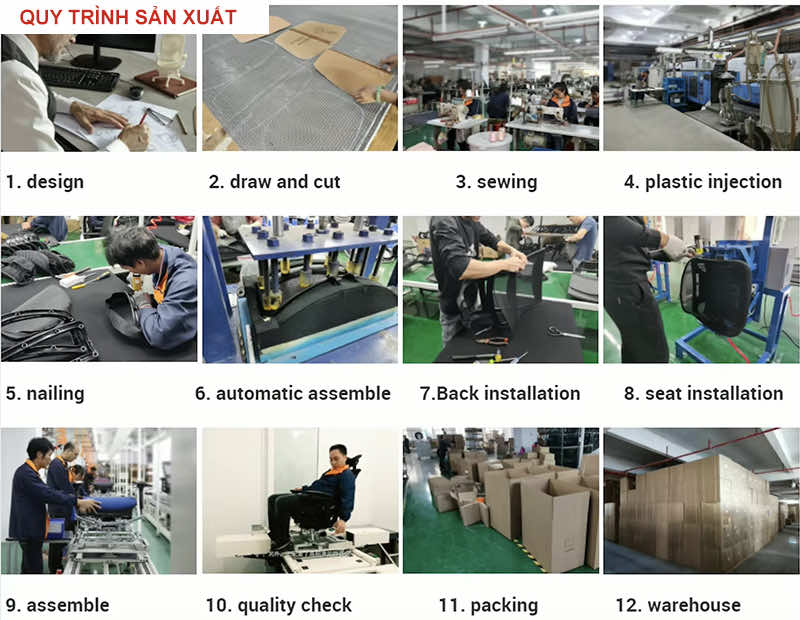 Quy trình sản xuất ghế Bchair