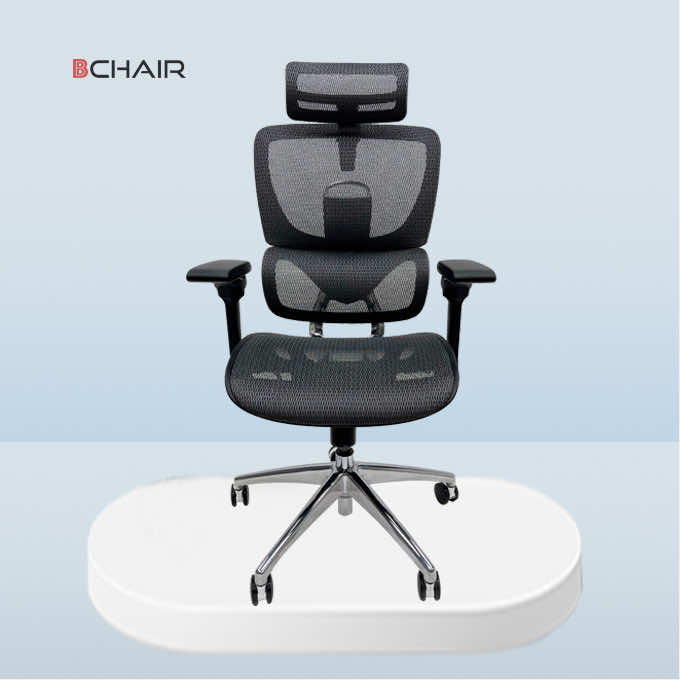 Ghế công thái học, ghế lưới văn phòng đẹp B-1018D tựa tay 5D