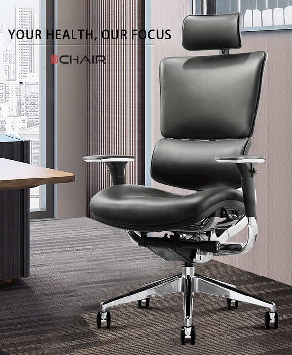 Ghế chống gù lưng văn phòng da