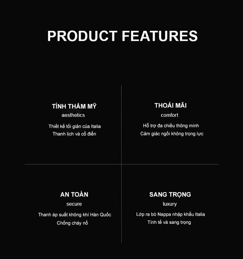 Tính năng của sản phẩm