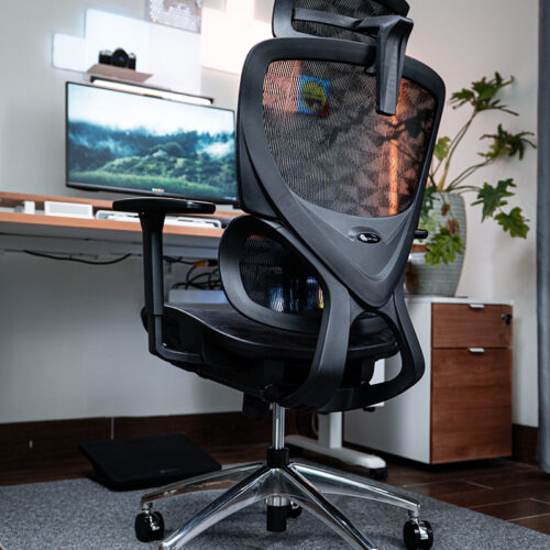 Alternative view of Ghế công thái học Ergonomic BC-102BV1 chân nhôm đúc nguyên khối