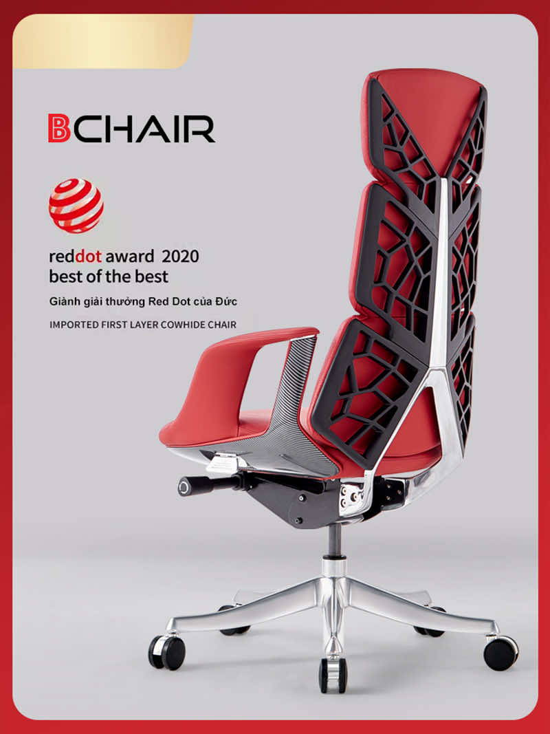 Ghế da người nhện màu đỏ