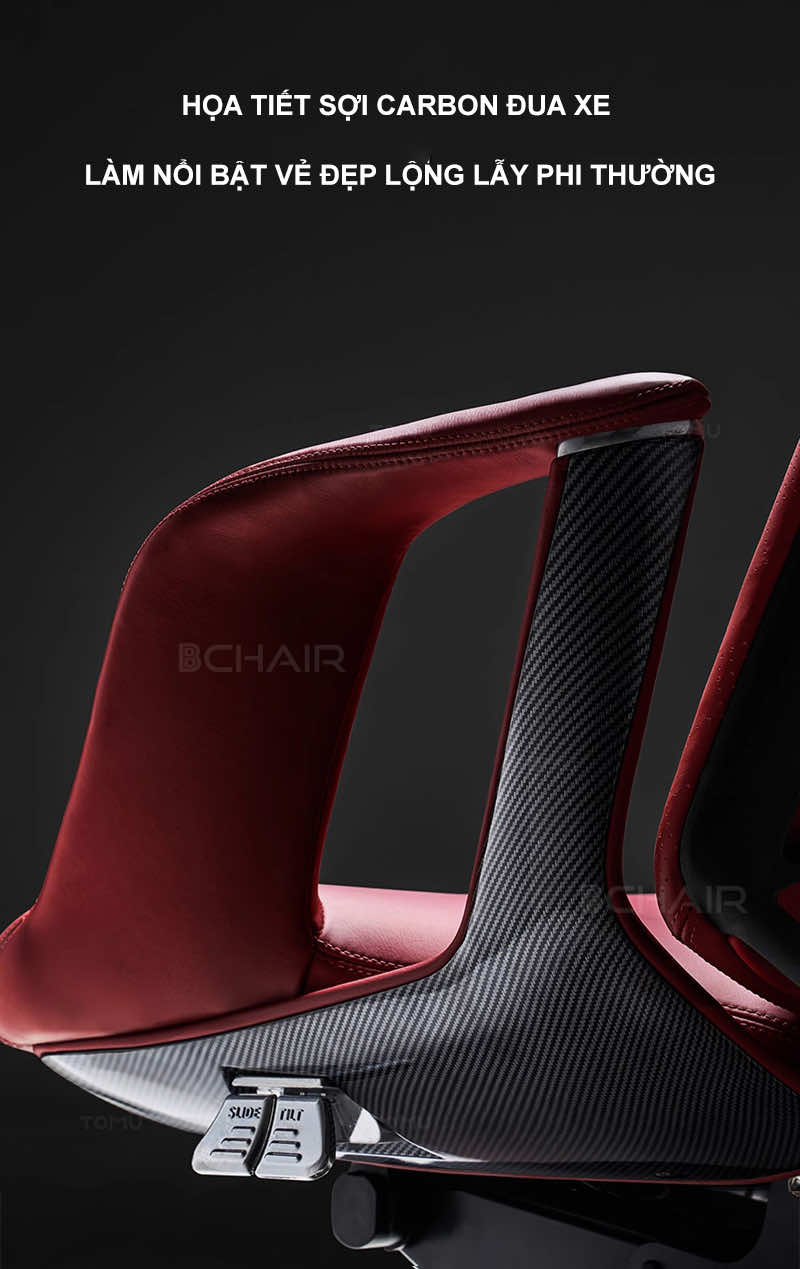 Hoạ tiết sợi carbon làm nổi bật vẻ đẹp lộng lẫy