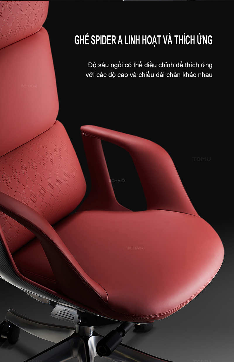 Ghế lãnh đạo Spider A linh hoat và thích ứng