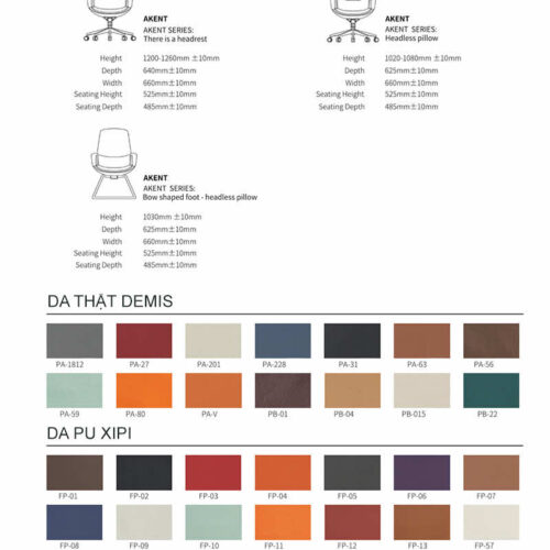 Ghế giám đốc KentF thiết kế hiện đại sang trọng 19 Thong so ky thuat