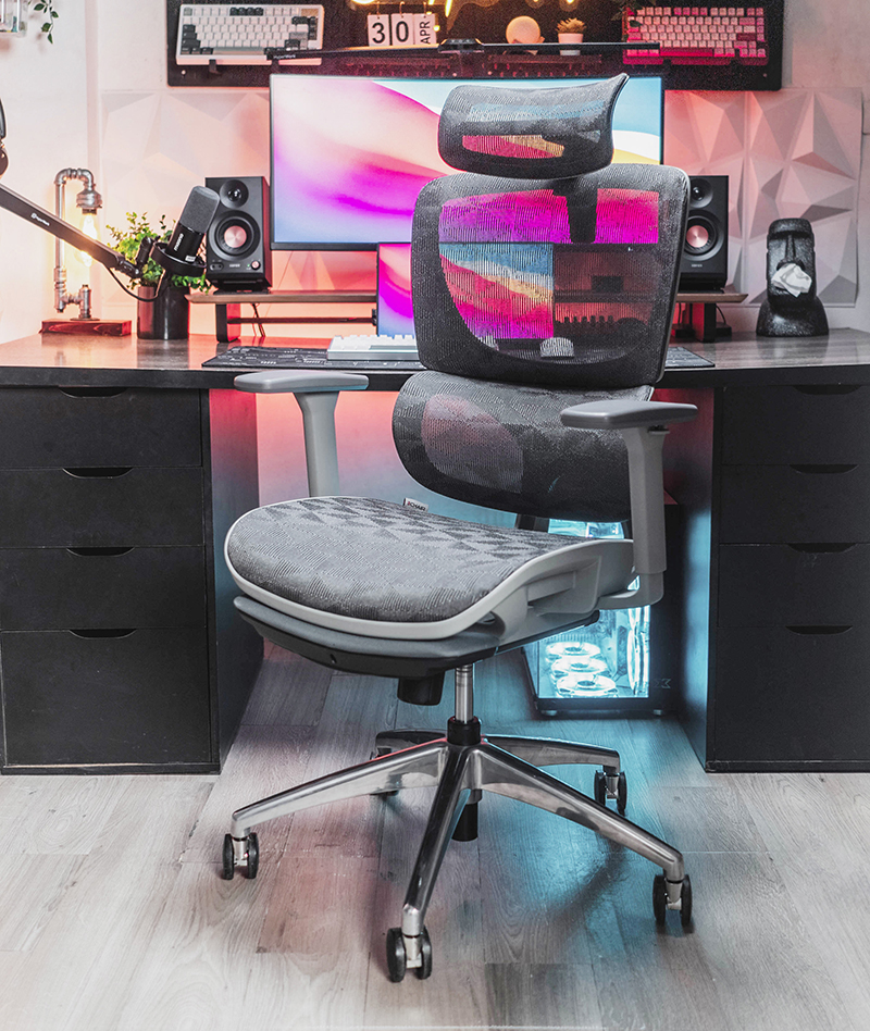 Ghế Công Thái Học B 102B Màu Ghi