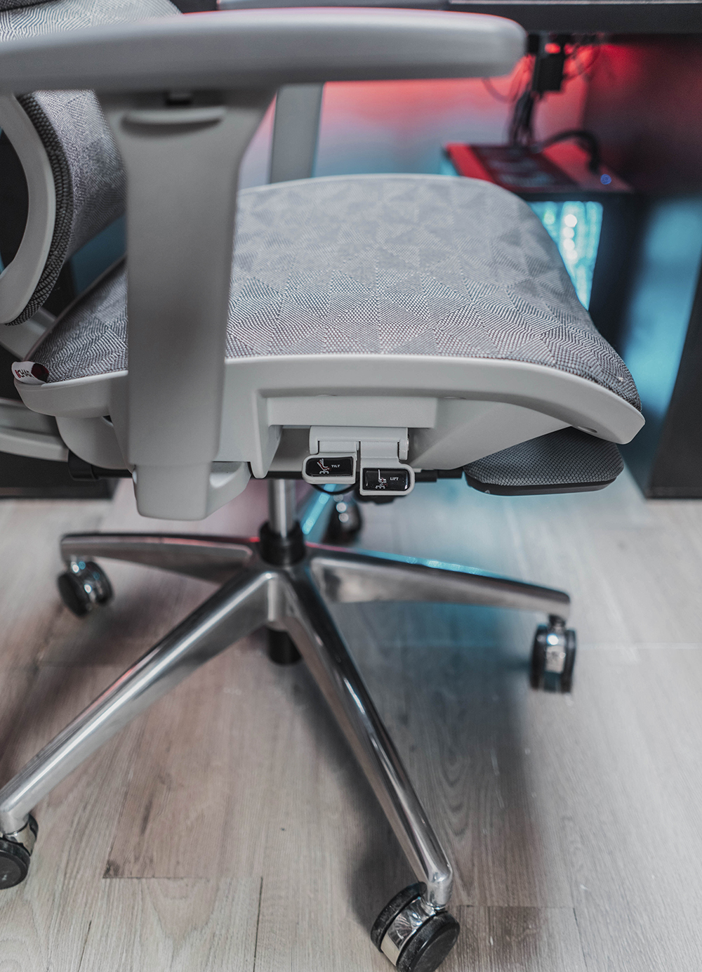 Ghế công thái học BC-102BV1 màu ghi chân nhôm đúc nguyên khối 6 STE00055 HDR