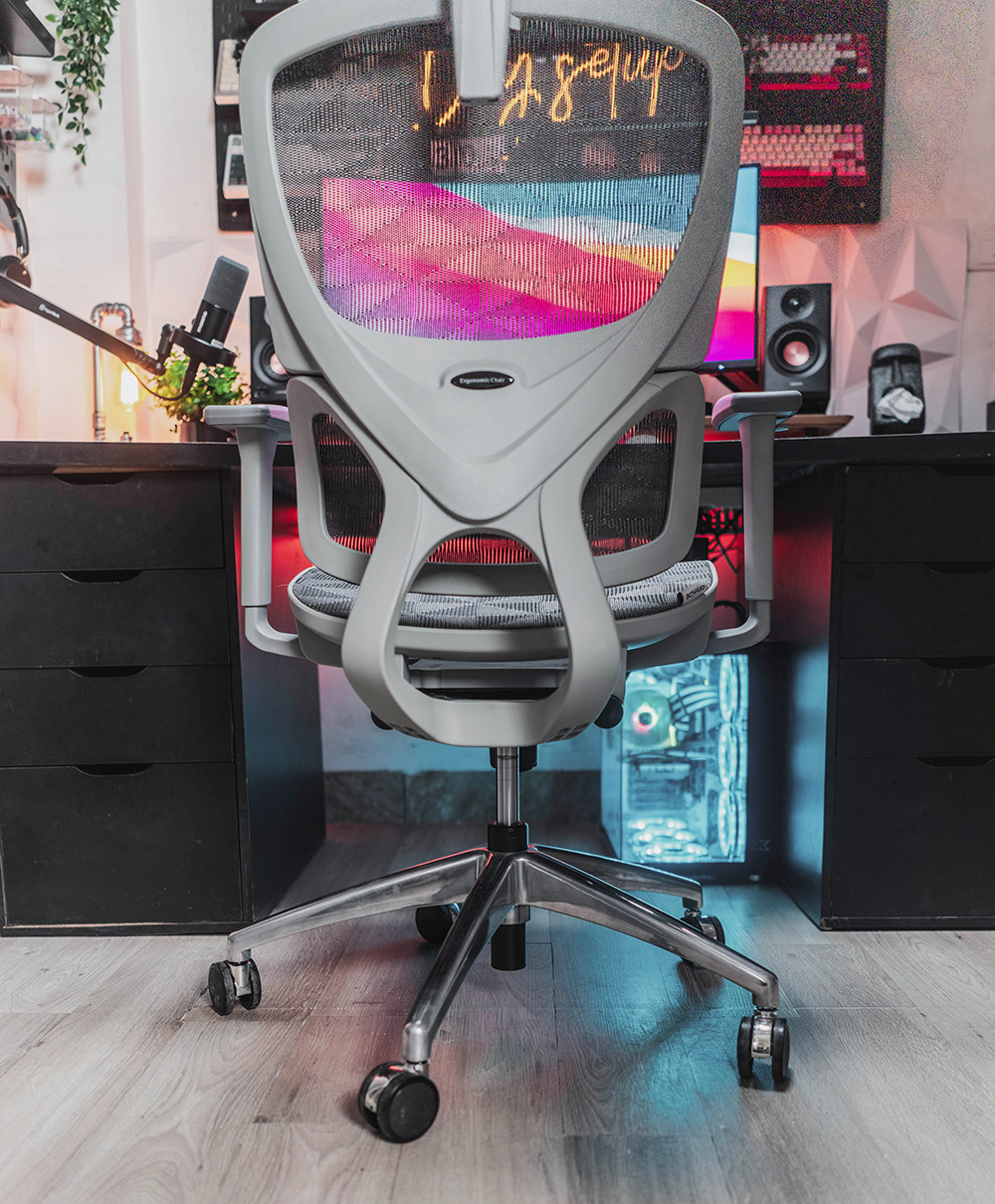 Ghế công thái học BC-102BV1 màu ghi chân nhôm đúc nguyên khối 7 STE00058 HDR