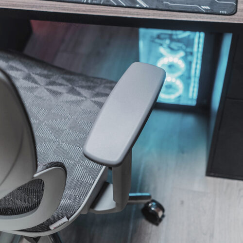 Ghế công thái học BC-102BV1 màu ghi chân nhôm đúc nguyên khối 18 STE00079 HDR