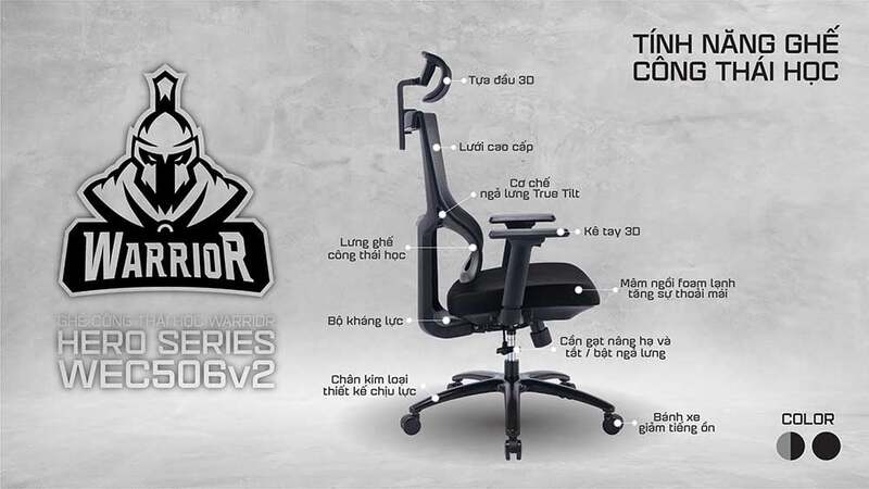 Tinh Nang Ghe Cong Thai Hoc Warrior Hero Series Wec506v2