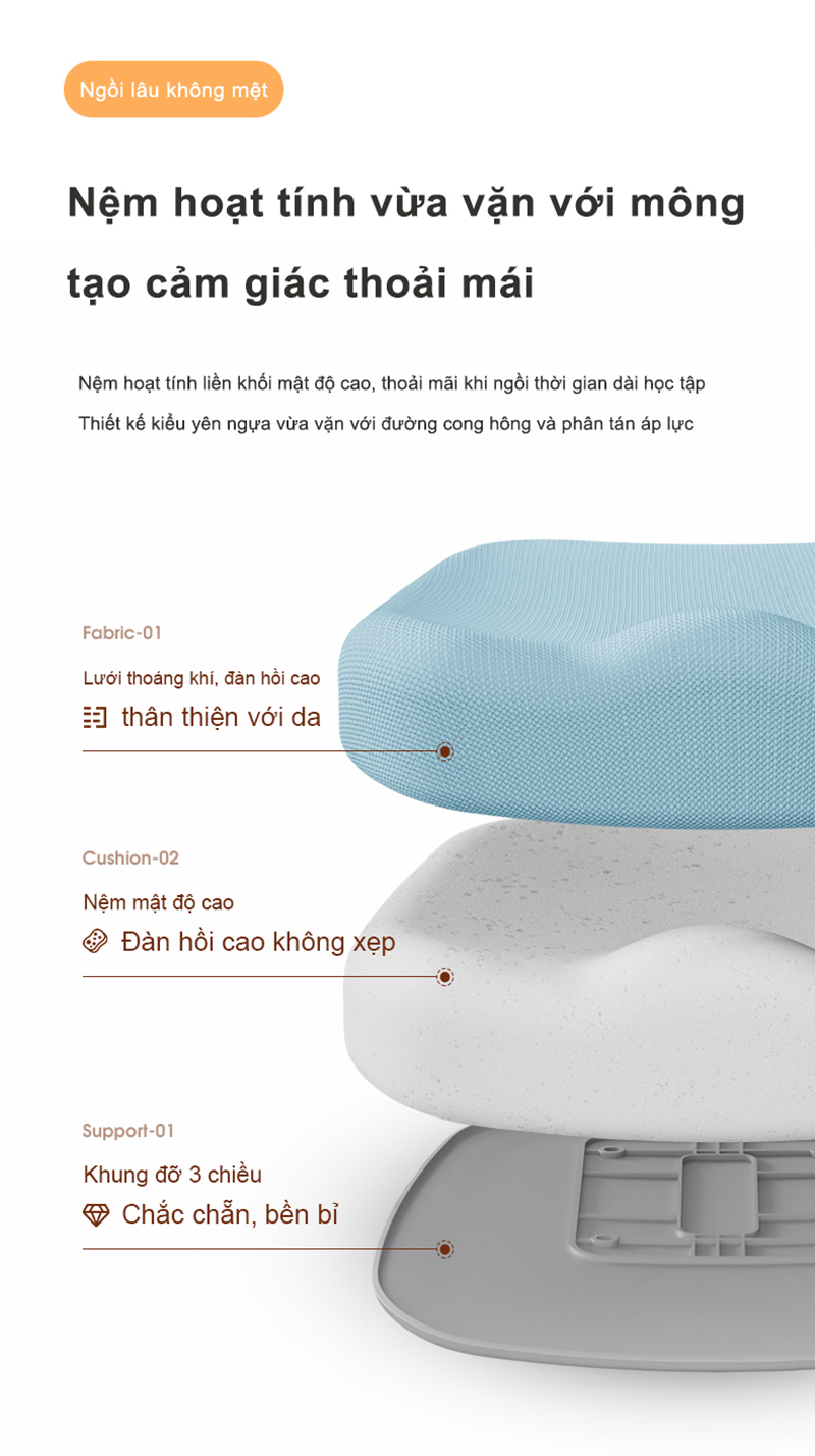 Ghế Chống Gù DRY-801-2 Công Thái Học, Bảo Vệ Cột Sống, Ngồi Đúng Tư Thế 10 anh16