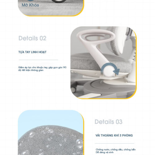 Ghế Chống Gù Lưng DRY-818 – Nâng Hạ Nút Bấm 17 Bsuc Thiet Ke Ti Mi