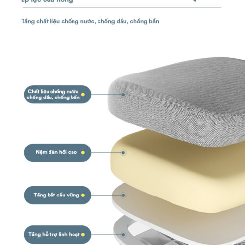 Ghế Chống Gù Lưng DRY-818 – Nâng Hạ Nút Bấm 15 Chong Nuoc Bscu