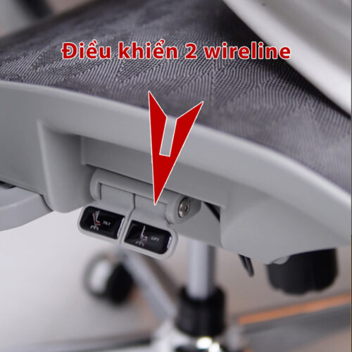 Ghế công thái học Ergonomic B-102A màu ghi chân kim loại mạ crom 15 A3 1