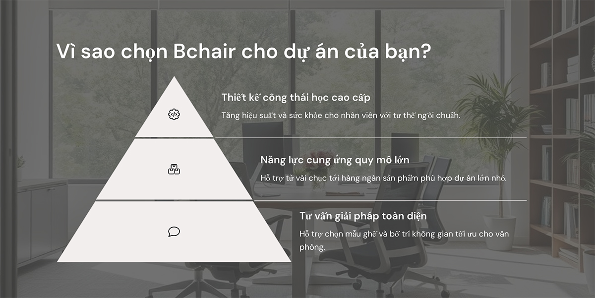 Hợp tác 10 Vì sao nên chọn ghế Bchair
