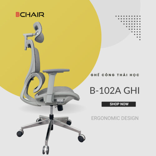 Mẫu Ghế B 120A Ghi
