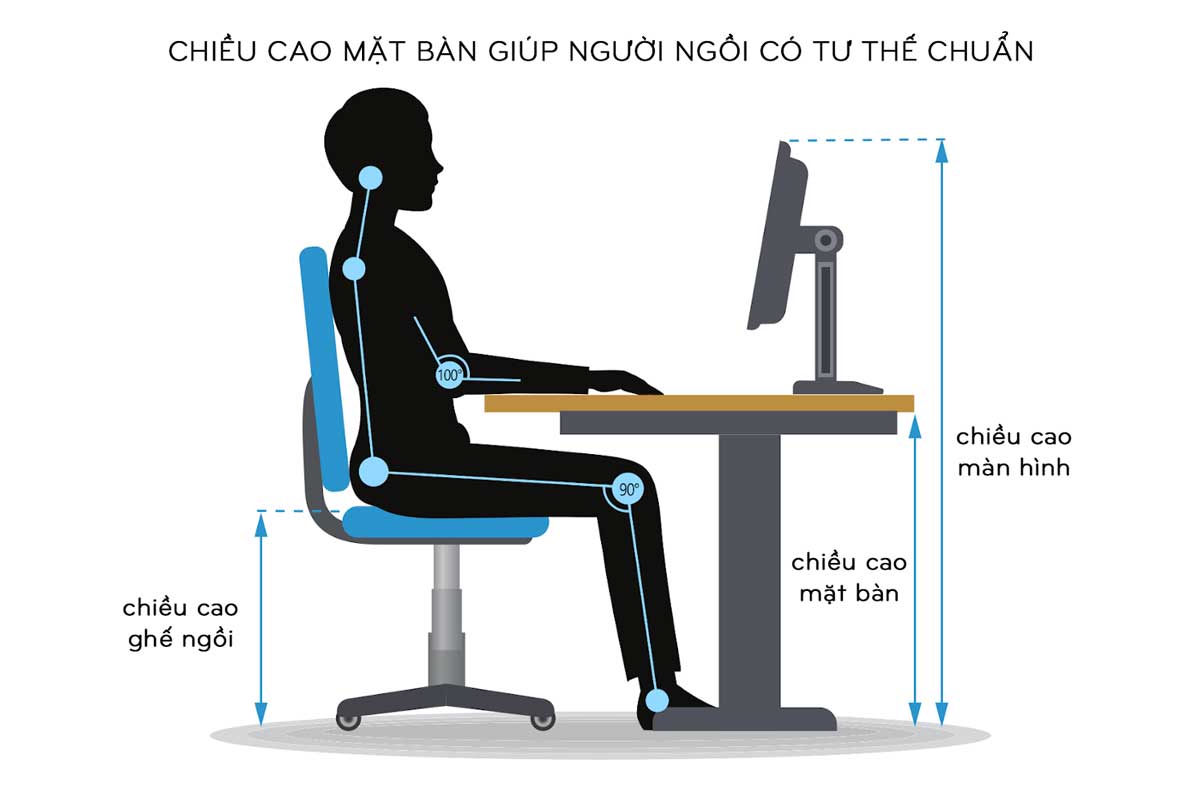 cách hạ ghế xoay