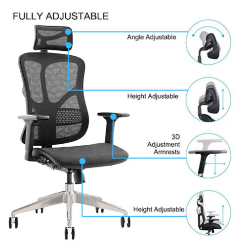 Alternative view of Ghế văn phòng công thái học BC-521V1